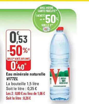 Eau minérale naturelle VITTEL