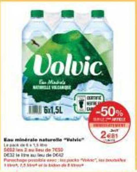 Eau minérale naturelle "Volvic"