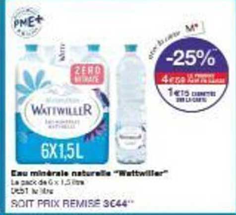 Eau minérale naturelle "Wattwiller"