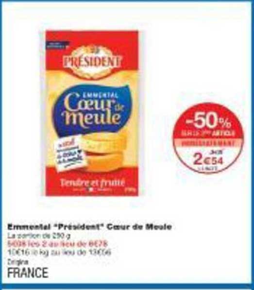 Emmental "Président" Coeur de Meule