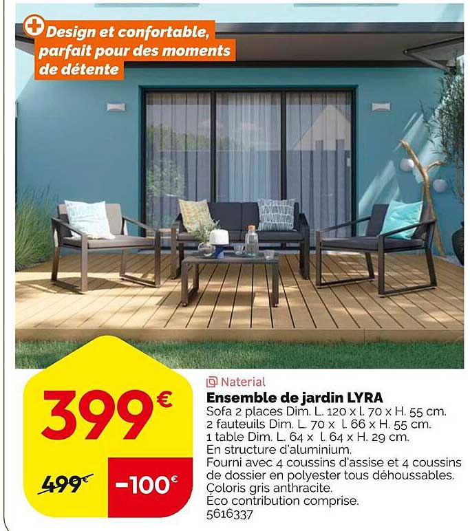 Ensemble de jardin LYRA