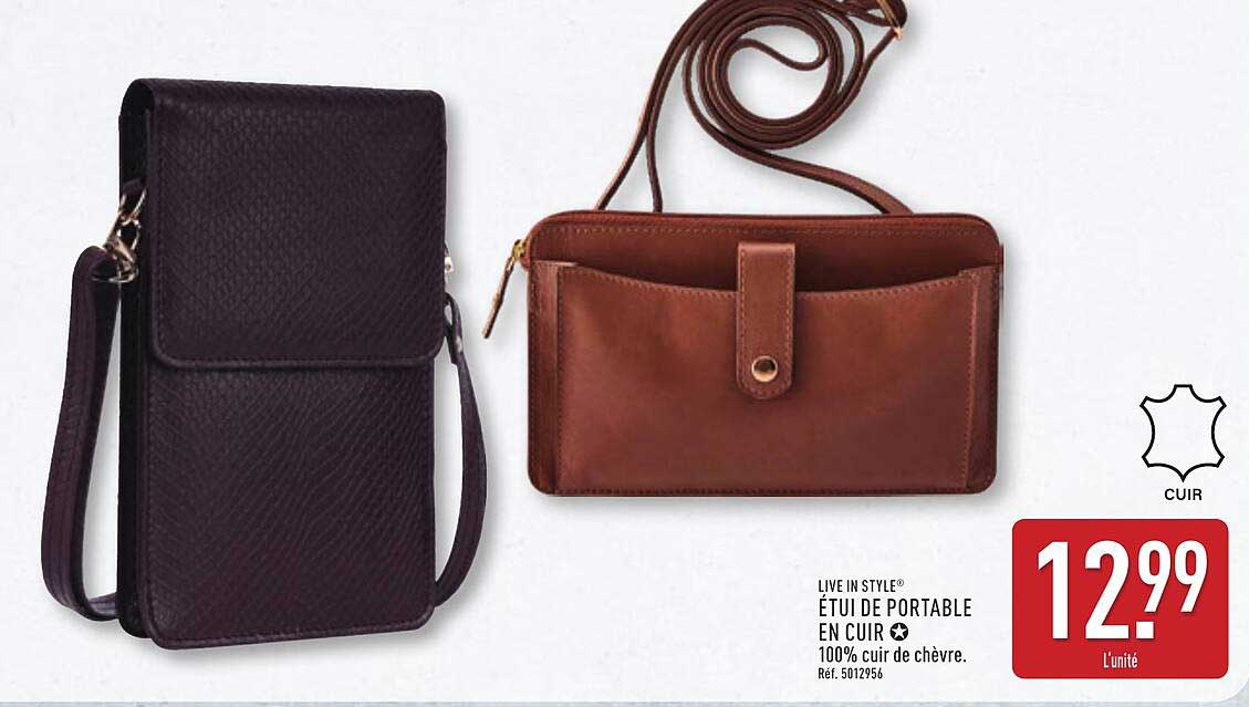 ÉTUI DE PORTABLE EN CUIR