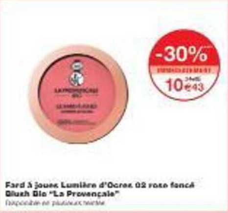 Fard à joues Lumière d'Ocre 02 rose foncé Blush Bio "La Provençale"