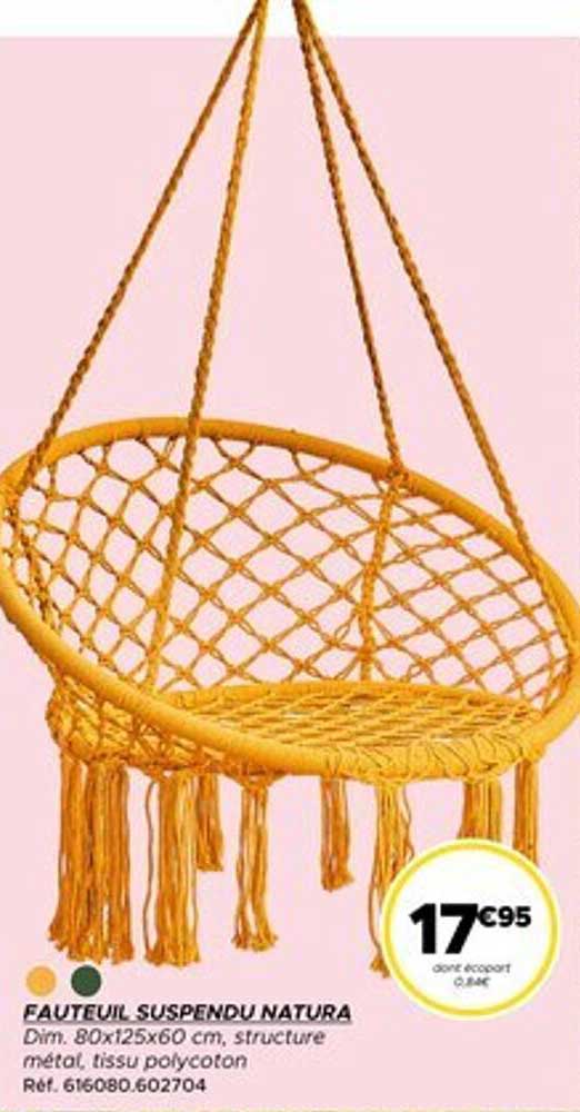 FAUTEUIL SUSPENDU NATURA