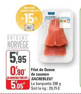 Filet de Queue de saumon SACREBLEU!