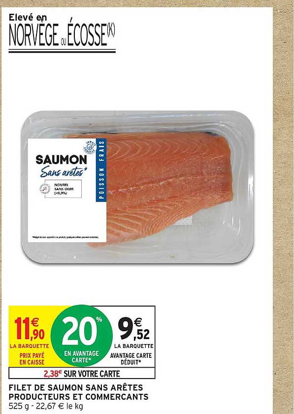 FILET DE SAUMON SANS ARÊTES