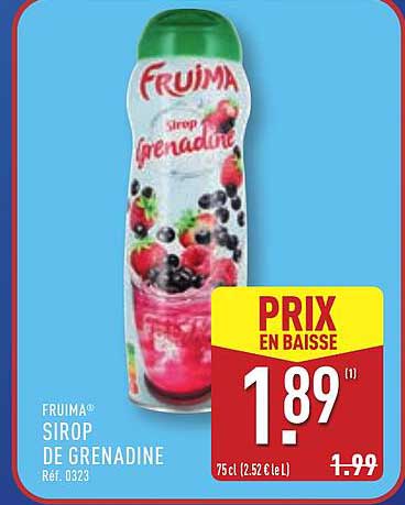 FRUIMA Sirop de Grenadine