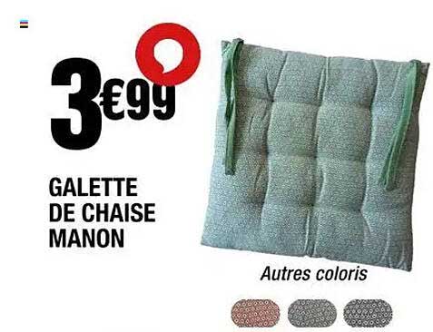GALETTE DE CHAISE MANON
