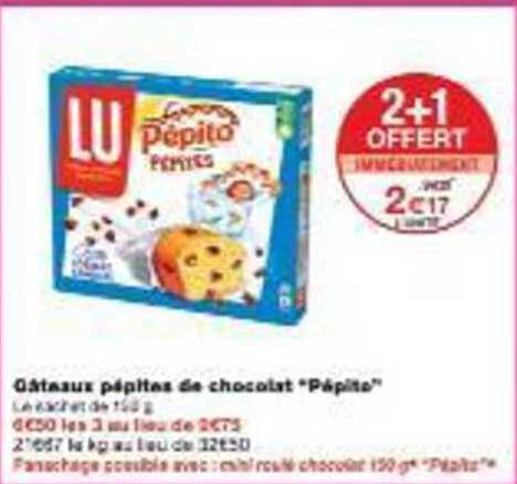 Gâteaux pépites de chocolat "Pépite"