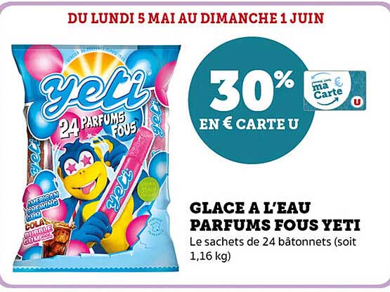 GLACE A L’EAU PARFUMS FOUS YETI