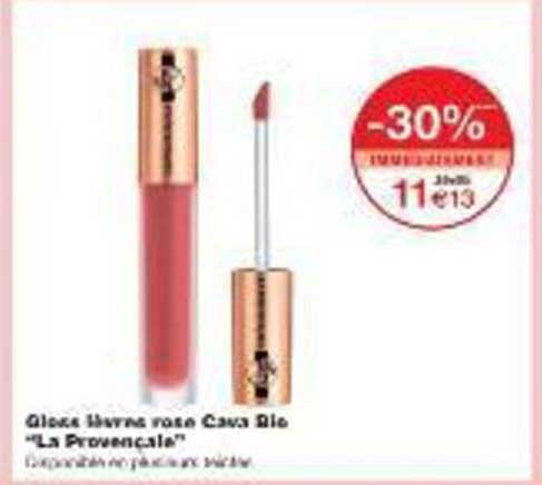 Gloss à lèvres rose Cava Bie "La Provençale"