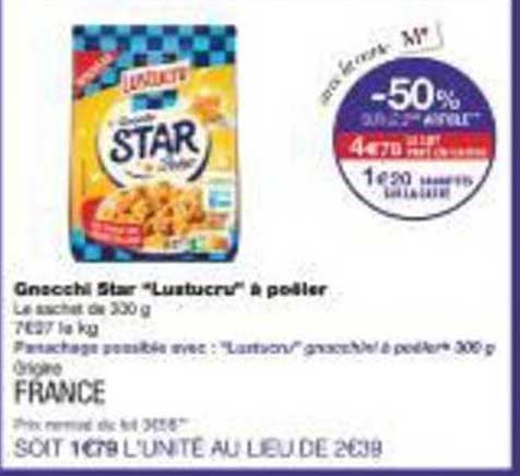 Gnocchi Star "Lustucru" à poeler