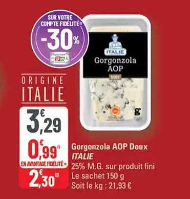 Gorgonzola AOP Doux
