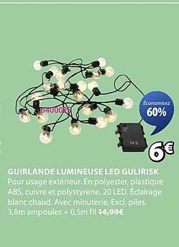 GUIRLANDE LUMINEUSE LED GULIRISK