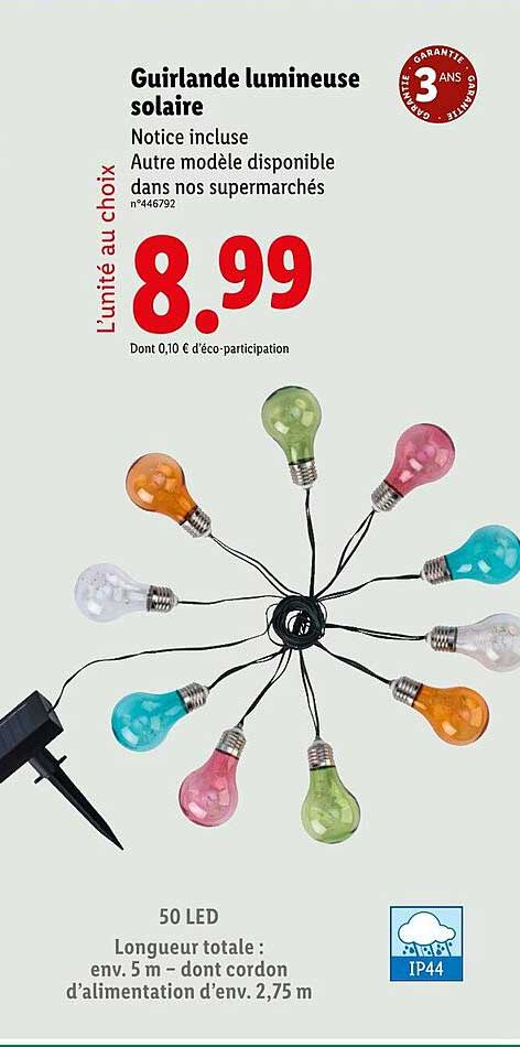 Guirlande lumineuse solaire