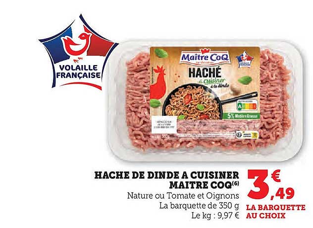 HACHE DE DINDE A CUISINER MAITRE COQ(6)