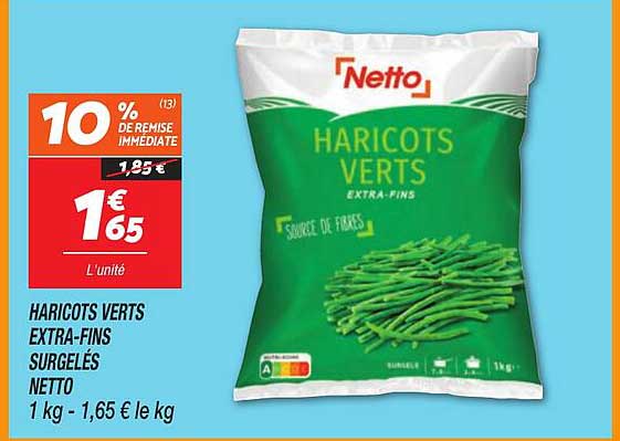 HARICOTS VERTS EXTRA-FINS SURGELÉS