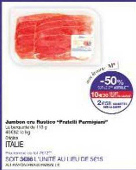 Jambon cru Rustico "Parittelli Parmigiani"