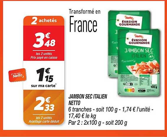 JAMBON SEC ITALIEN