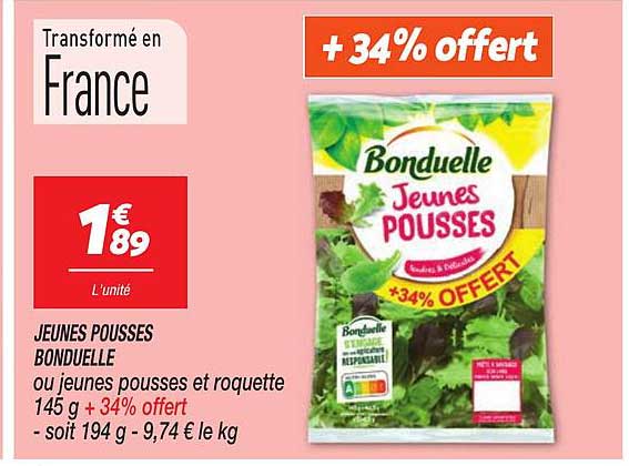JEUNES POUSSES BONDUELLE