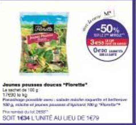 Jeunes pousses douces "Florette"