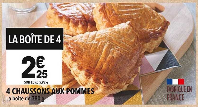 LA BOÎTE DE 4 CHAUDS EN AUX POMMES