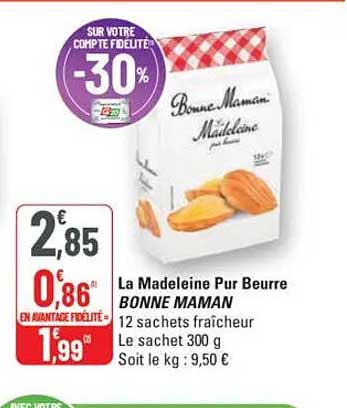 La Madeleine Pur Beurre BONNE MAMAN