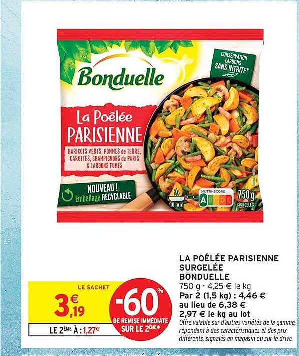 LA POÊLÉE PARISIENNE SURGELÉE