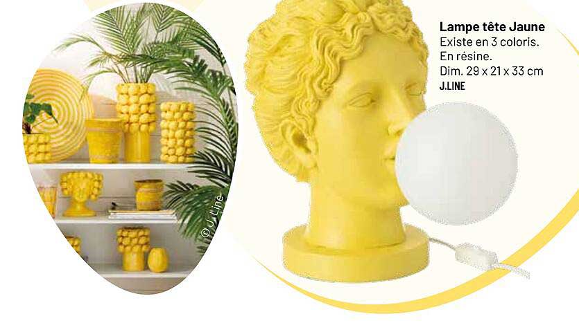 Lampe tête Jaune