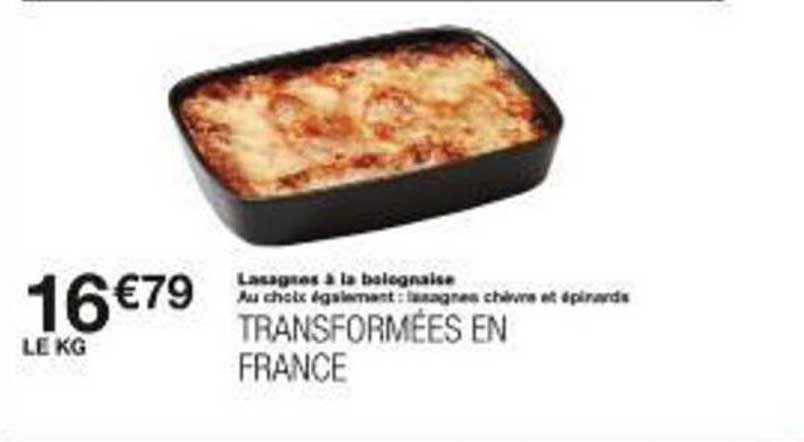 Lasagnes à la bolognaise