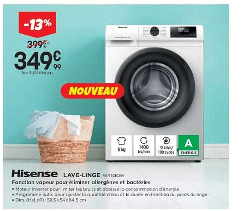 LAVE-LINGE Hisense WB8141QW