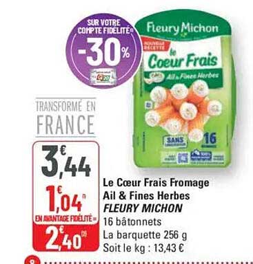 Le Cœur Frais Fromage Ail & Fines Herbes
