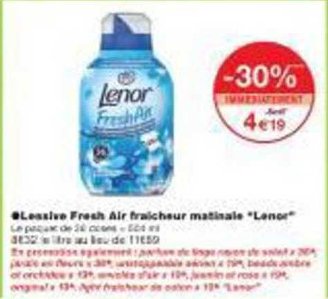 Lessive Fresh Air fraîcheur matinale "Lenor"