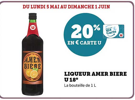 LIQUEUR AMER BIERE U 18°