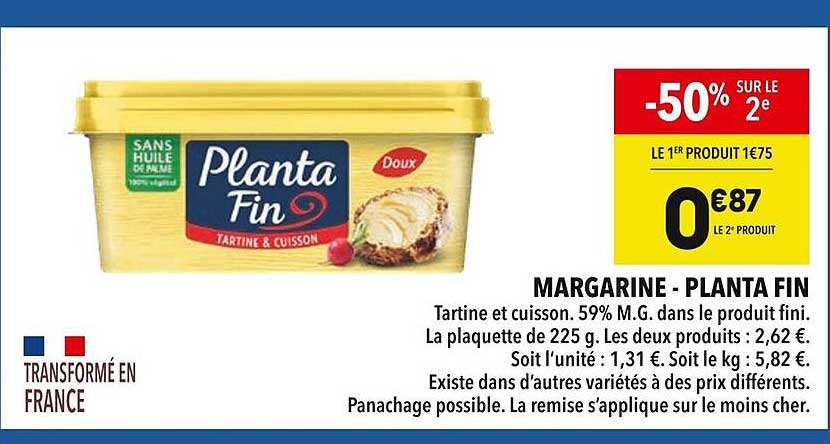 MARGARINE - PLANTA FIN