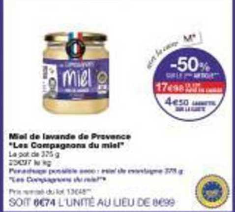 Miel de lavande de Provence "Les Compagnons du miel"