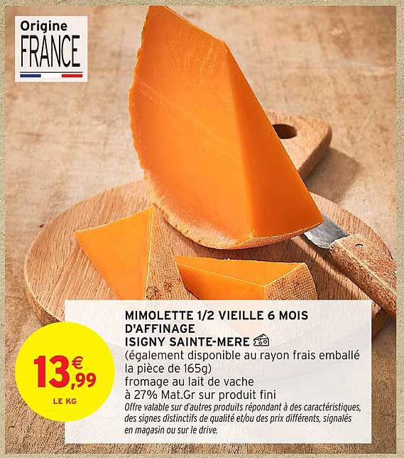 Mimolette 1/2 Vieille 6 Mois d'Affinage