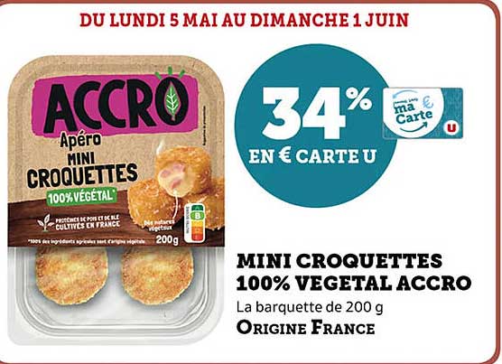MINI CROQUETTES 100% VÉGÉTAL ACCRO