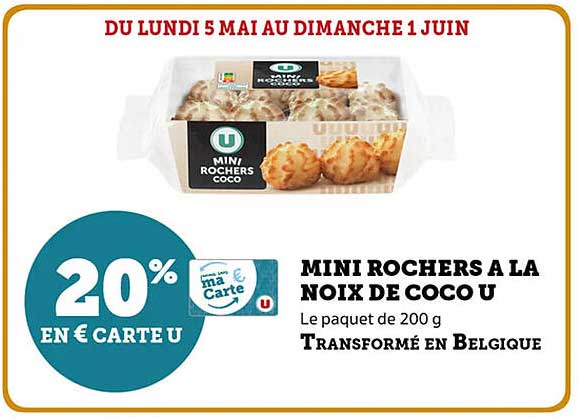 MINI ROCHERS A LA NOIX DE COCO U
