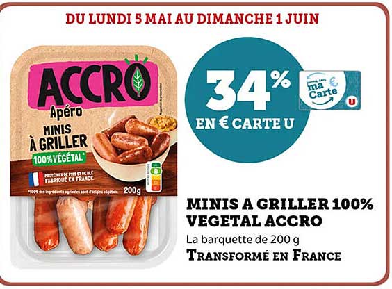 MINIS A GRILLER 100% VEGETAL ACCRO