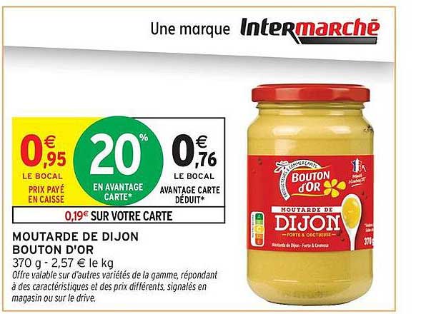 MOUTARDE DE DIJON BOUTON D'OR