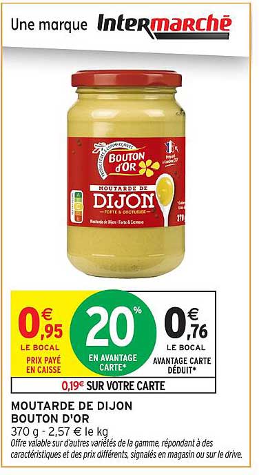 MOUTARDE DE DIJON BOUTON D'OR