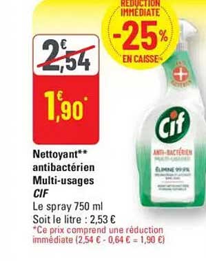 Nettoyant antibactérien Multi-usages CIF