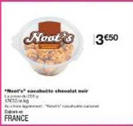 "Noël's" cacahuète chocolat noir