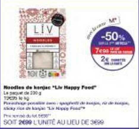 Noodles de konjac "Liv Happy Food"