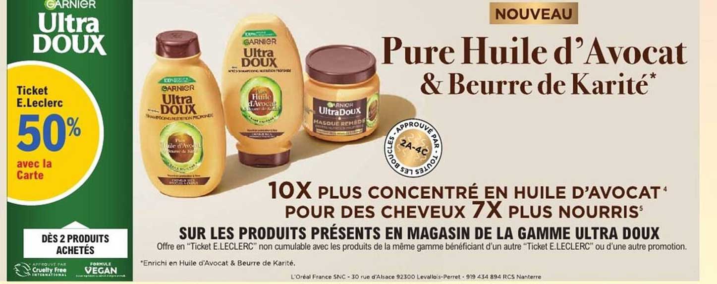 NOUVEAU Pure Huile d’Avocat & Beurre de Karité
