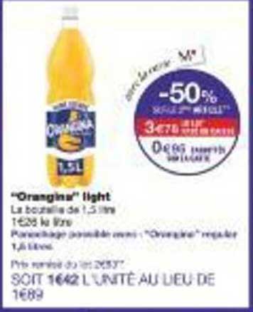 "Orangina" light