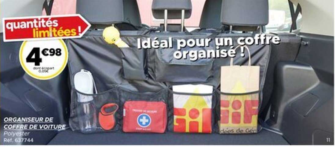 Organisateur de coffre de voiture