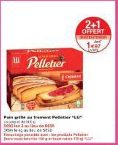 Pain grillé au froment Pelletier *LU*