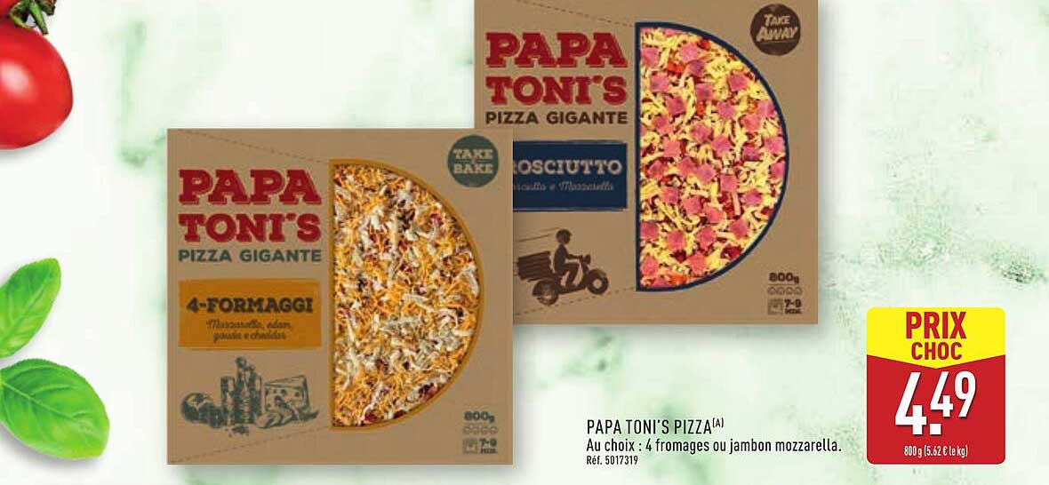 PAPA TONI'S PIZZA
